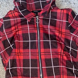 Forever 21 zip up shirt